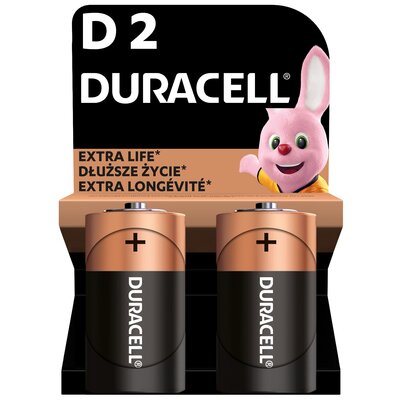 Duracell Baterie D LR20 Extra Life 2 szt.)
