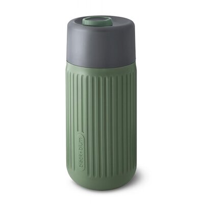 Black+Blum Kubek termiczny 340 ml oliwkowy szklany