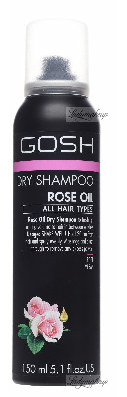 GOSH - Dry Shampoo - Rose Oil - Suchy szampon do włosów z olejkiem różanym - 150 ml