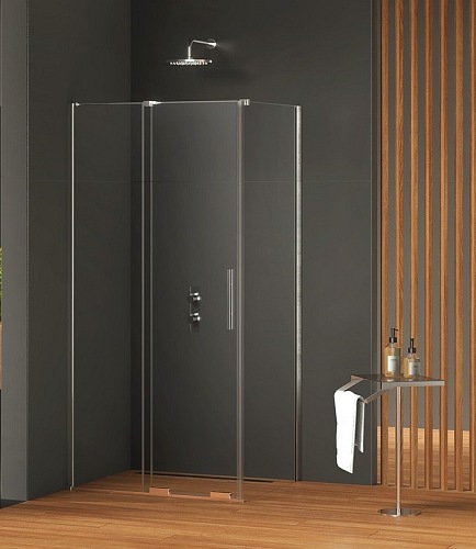 New Trendy EXK-4024 KABINA SMART PROSTOKĄTNA 100x120x200 CZYSTE 8mm ACTIVE SHIELD