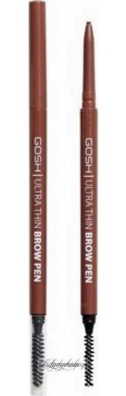 GOSH - Ultra Thin Brow Pencil - Wodoodporna kredka do brwi - 0.09 g - 001 BROWN