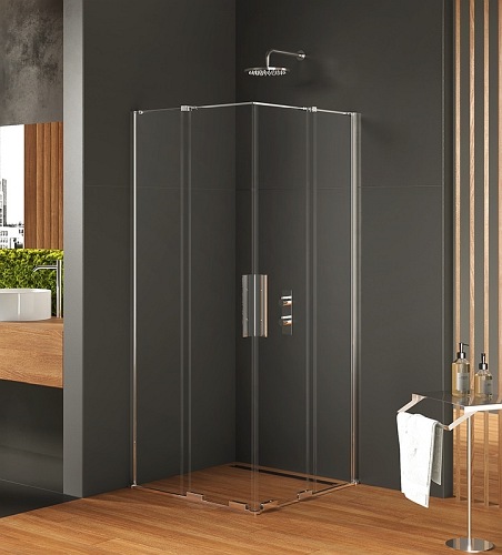 New Trendy EXK-4058 KABINA SMART PROSTOKĄTNA 80x110x200 CZYSTE 8mm ACTIVE SHIELD