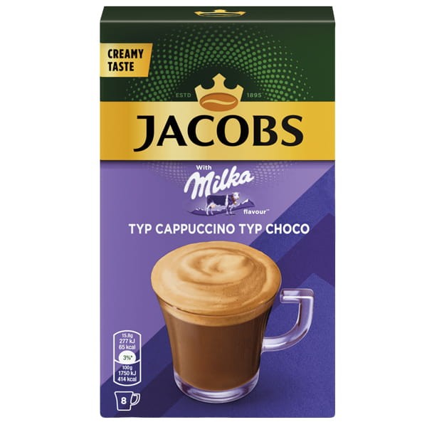 Jacobs KRAFT Milka Cappuccino Choco 8x15,8g Display JAC.MILK.CAP.8X15.8G