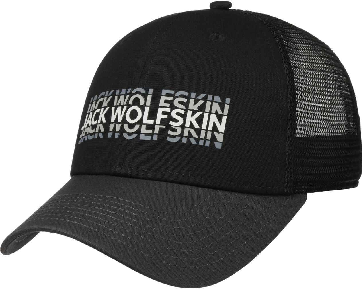 Czapka Trucker Strobe by Jack Wolfskin, czarny, One Size