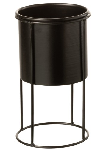 Kwietnik z osłonką Duke Black 19 cm