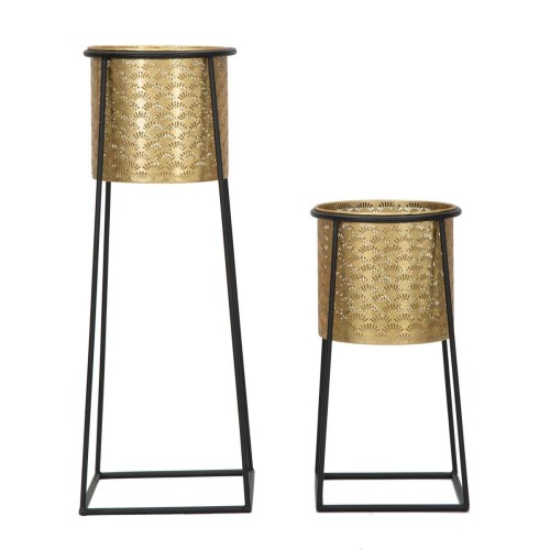 Mauro Ferretti Metalowe Kwietniki Czarno-Złote 2szt. 1422940000