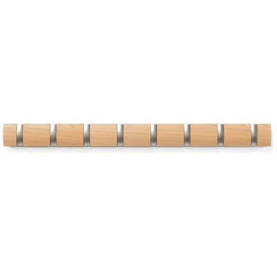 Umbra Listwa z 8 wieszakami Flip, beżowa, 81x7 cm