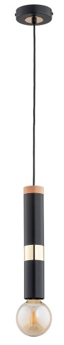 Alfa Gambit lampa wisząca 1-punktowa czarna/złota 60955 60955