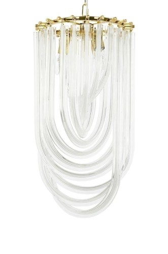 KingHome Lampa wisząca MURANO S złota szkło metal JD9607-S.GOLD