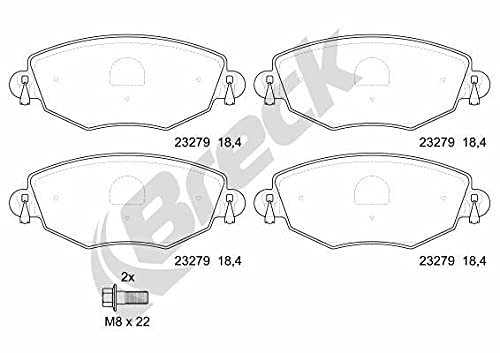 Lumag Sp. z o.o. Zestaw klocków hamulcowych, hamulce tarczowe Lumag Sp. z o.o. 23279 00 701 10