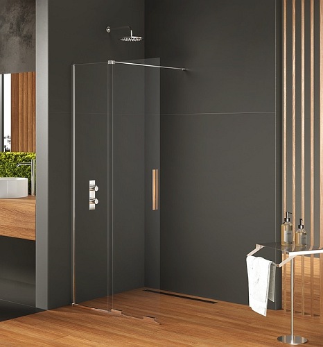 New Trendy EXK-4085 KABINA SMART WALK-IN 80x200 CZYSTE 8mm ACTIVE SHIELD