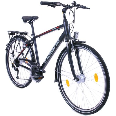 Rower trekkingowy INDIANA X-Road 3.0 M19 28 cali męski Czarno-czerwony