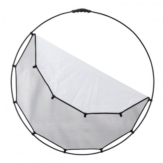 Blenda Okrągła Składana Srebrno-Biała HaloCompact Plus 98cm Manfrotto LL LR3331