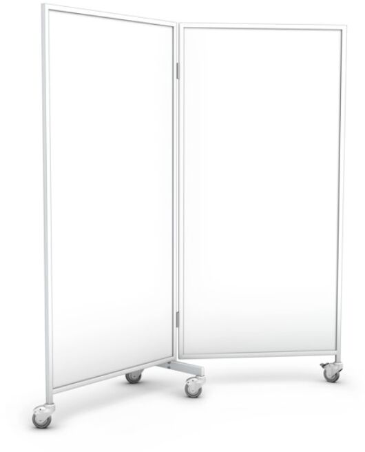 Ztm Tech-med PJ-02ST/PC70 metalowy parawan lekarski 2-skrzydłowy PC zmywalny PJ-02ST/PC (PJ2-02-AL(PC)-70)