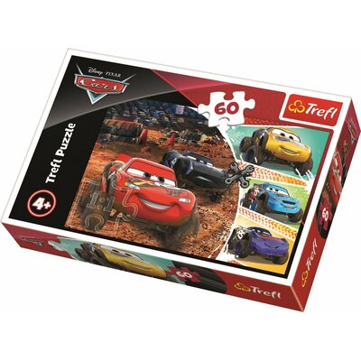 Trefl Puzzle dla Dzieci Zygzak McQueen z Przyjaciółmi Auta 60 el. 5655-uniw