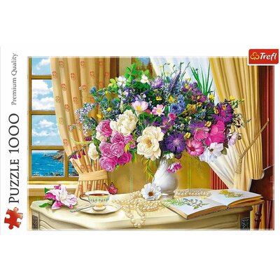 Trefl Puzzle 1000 Kwiaty o poranku