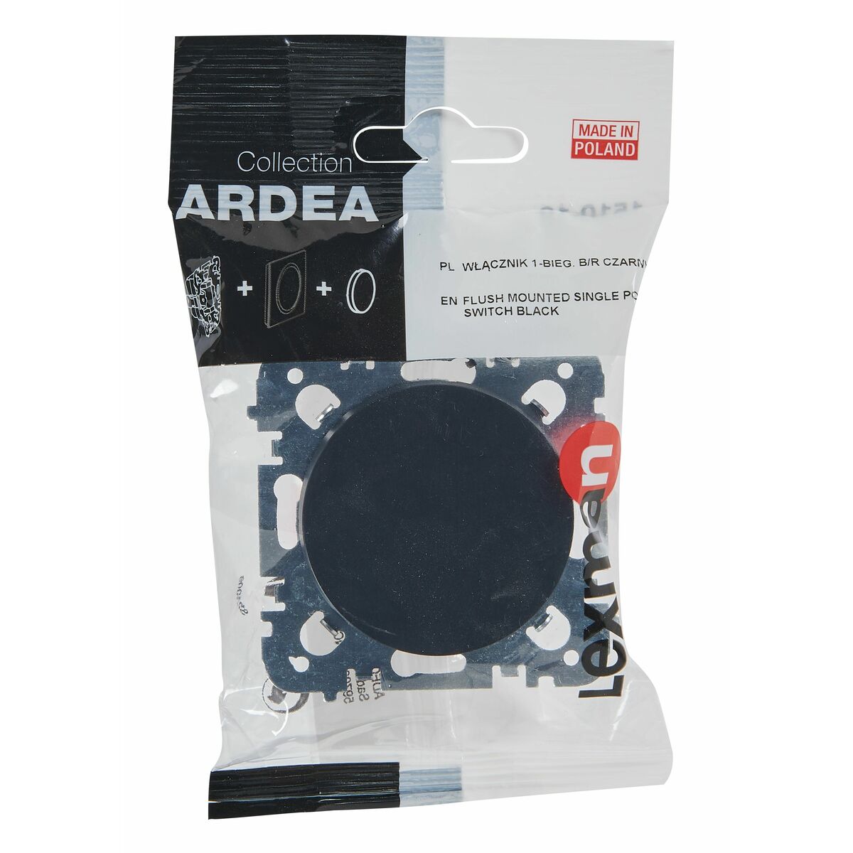 LEXMAN Włącznik schodowy Ardea czarny Lexman