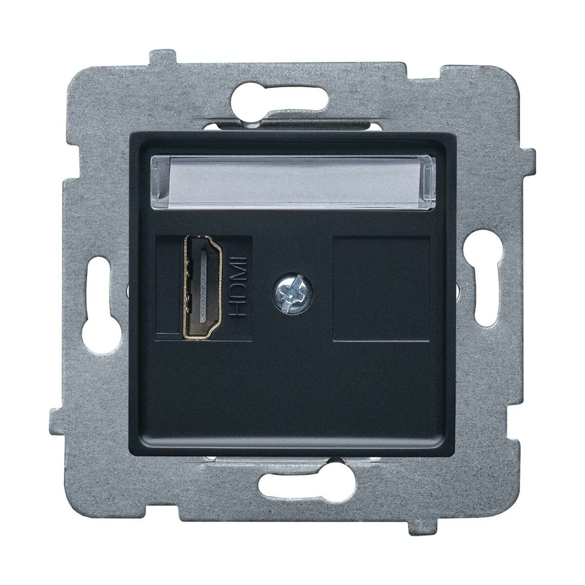 Gniazdo HDMI Laura czarne Polmark