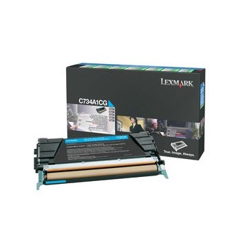 Toner Lexmark C734A1CG błękitny zwrotny