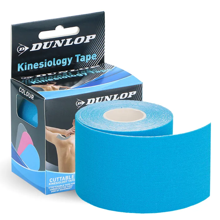 Zdjęcia - Pozostałe towary turystyczne Dunlop Niebieska Taśma 5cm kinesiologiczna Tape Taping Tejpy 5m 