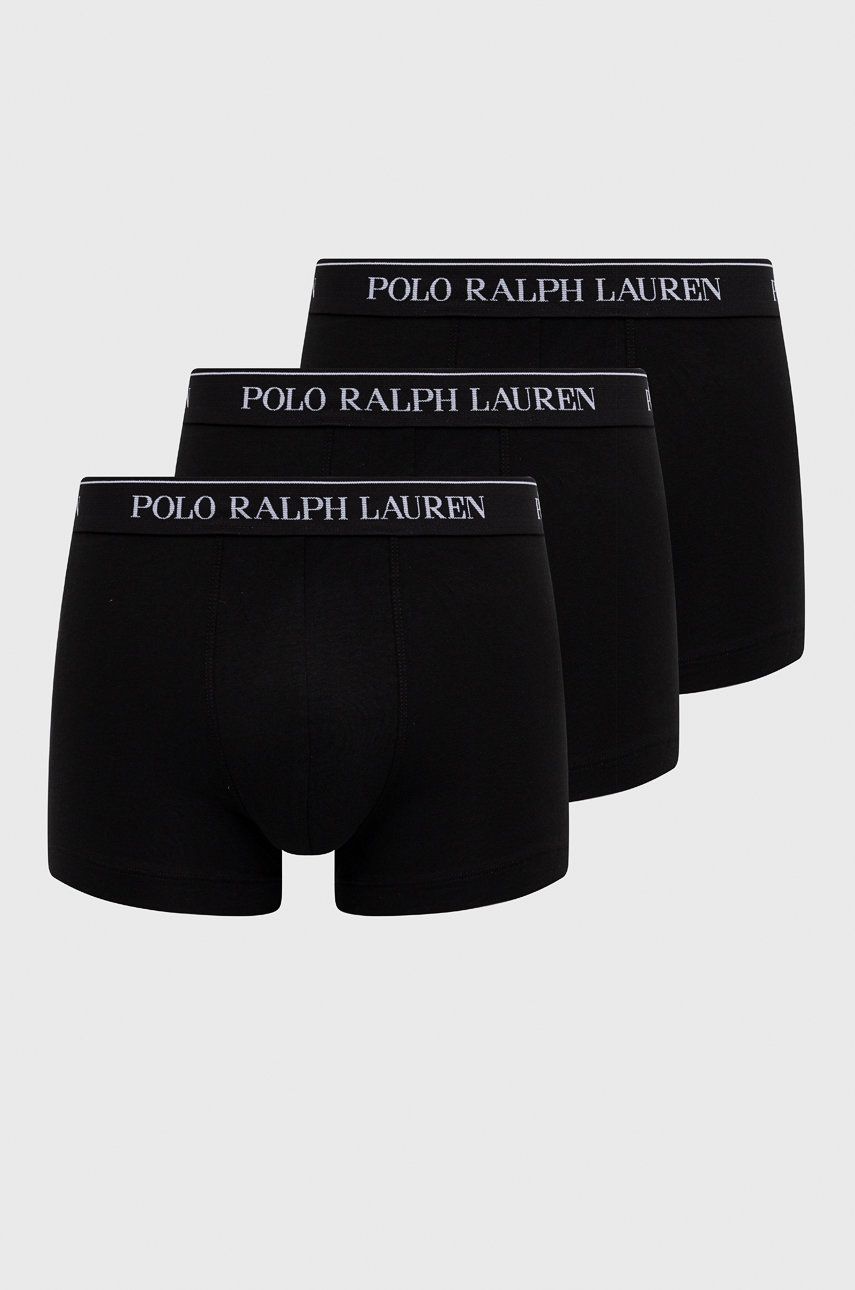 Ralph Lauren Polo Polo Bokserki (3-pack) męskie kolor czarny