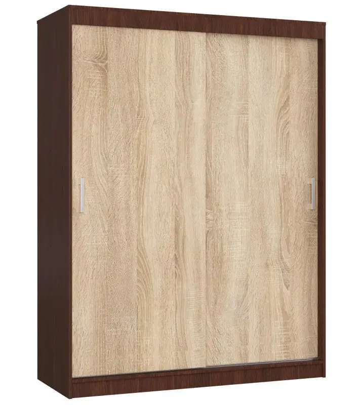 Przesuwna szafa wenge + dąb sonoma H6-M03