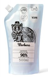 YOPE naturalne mydło w płynie werbena refill pack 500ml