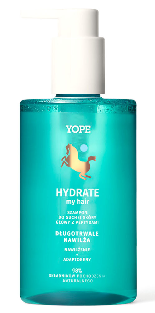 Yope YOPE Hydrate My Hair szampon do suchej skóry głowy z peptydami 300ml 109842-uniw