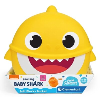 Clementoni Wiaderko Clemmy z klockami Baby Shark GXP-767251