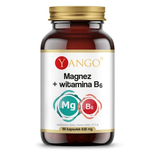 YANGO Yango Magnez witamina B6 636 mg 90 k. na stres
