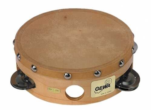 Gewa 841300 Tambourine Traditional with Shells 6''