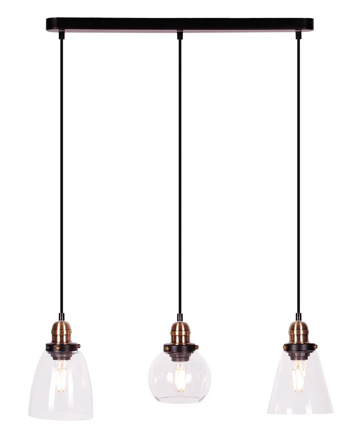 Potrójna lampa wisząca nad wyspę loft - 3X S609 P8-C82