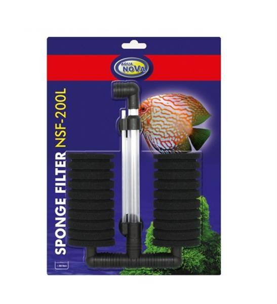 Aqua Nova Filtr gąbkowy dwukomorowy duży do 200 l NSF-200L
