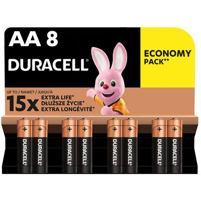 Duracell Baterie AA LR6 Extra Life 8 szt.)