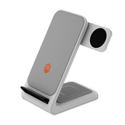 STM Goods ChargeTree Swing Ładowarka Bezprzewodowa 3w1 do Apple iPhone, AirPods i Watch (White) STM-931-323Z-01