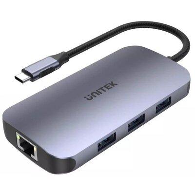 Unitek HUB USB-C N9+, USB-C, HDMI, PD 100W, SD D1071A