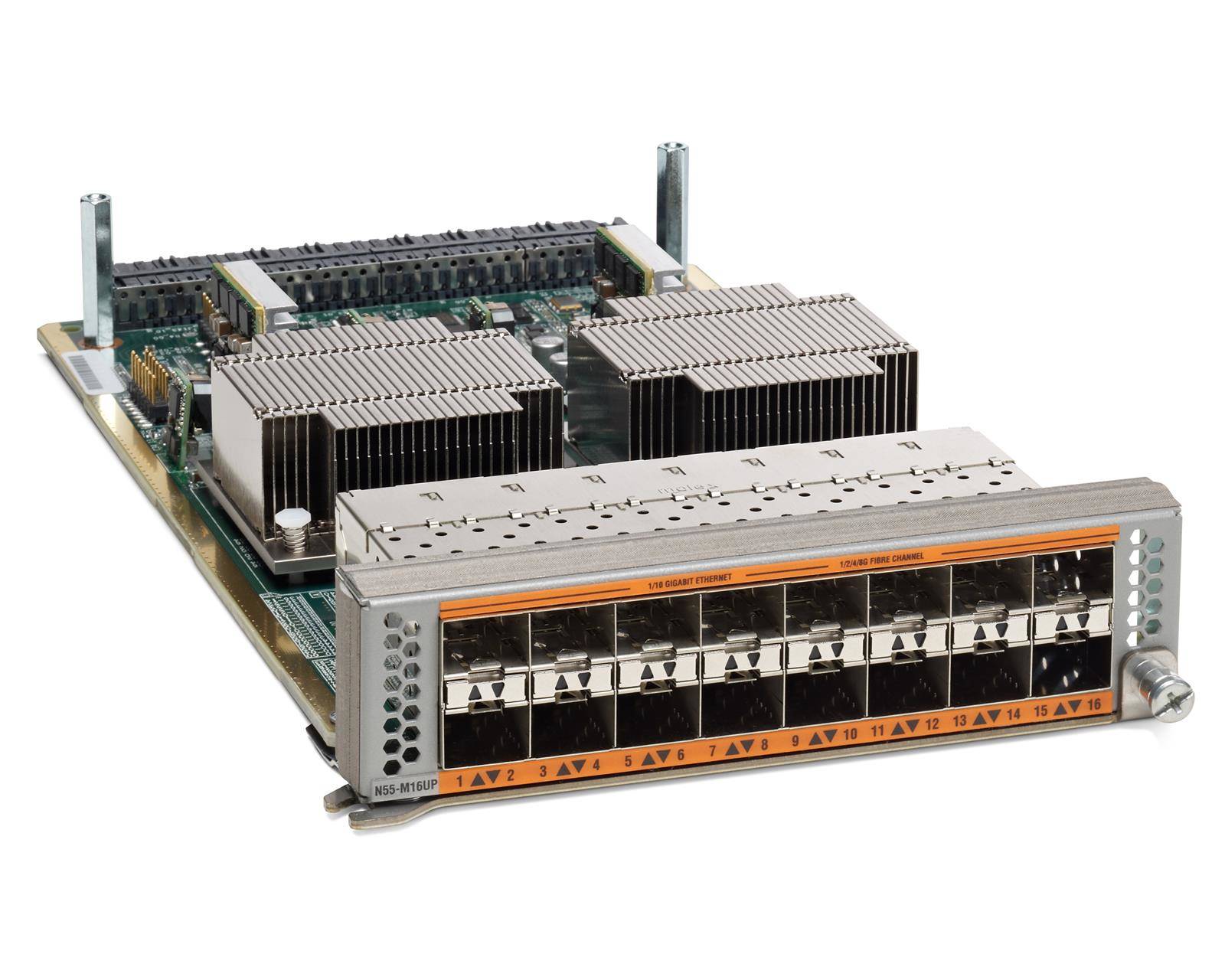 Cisco Nexus 5500 Unified Mod 16p 10GE Eth/FCoE OR 16p 8/4/2/1G FC N55-M16UP