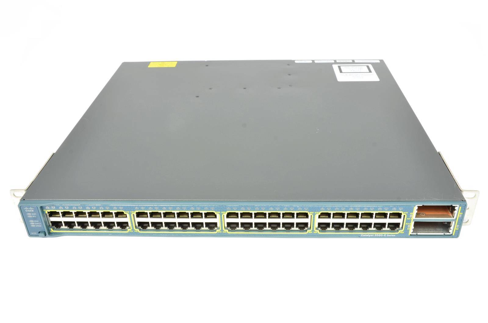 Cisco Catalyst 3560E 48 10/100/1000+2 10GE(X2),265W,IPB s/w (WS-C3560E-48TD-S)