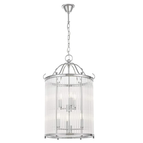 Lumina Deco Deco LAMPA WISZĄCA LOFT CHROMOWANA BOSTON W6 LDP 1235-6 (CHR)