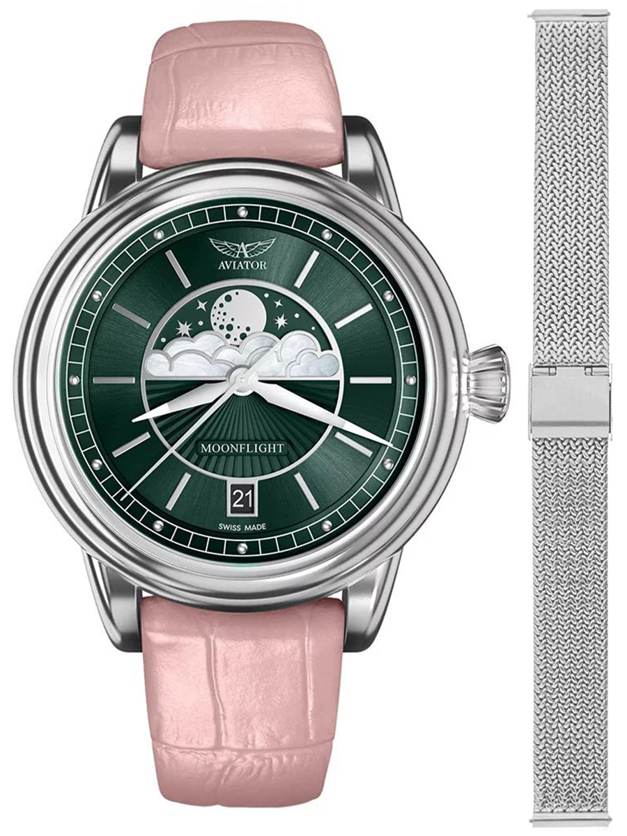 Zegarek Aviator V.1.33.0.262.4PM-SET DOUGLAS MOONFLIGHT