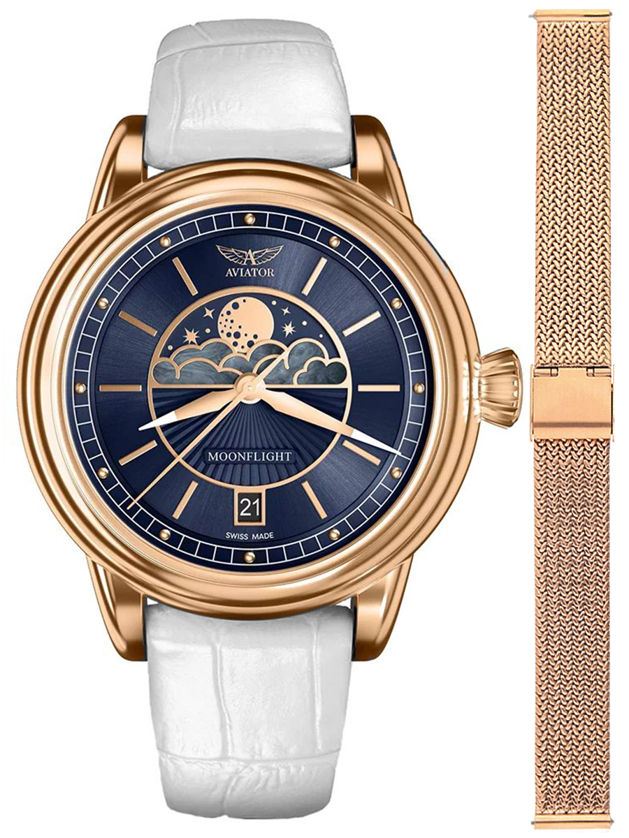 Zegarek Aviator V.1.33.2.256.4 WM-SET DOUGLAS MOONFLIGHT