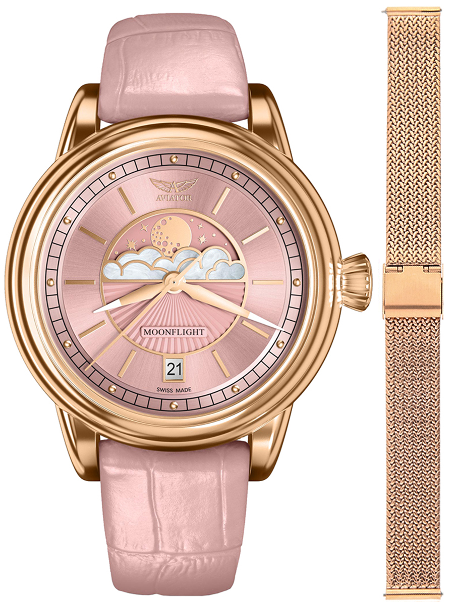 Zegarek Aviator V.1.33.2.258.4-SET DOUGLAS MOONFLIGHT