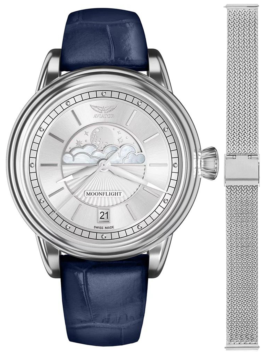 Zegarek Aviator V.1.33.0.250.4.BLM-SET DOUGLAS MOONFLIGHT