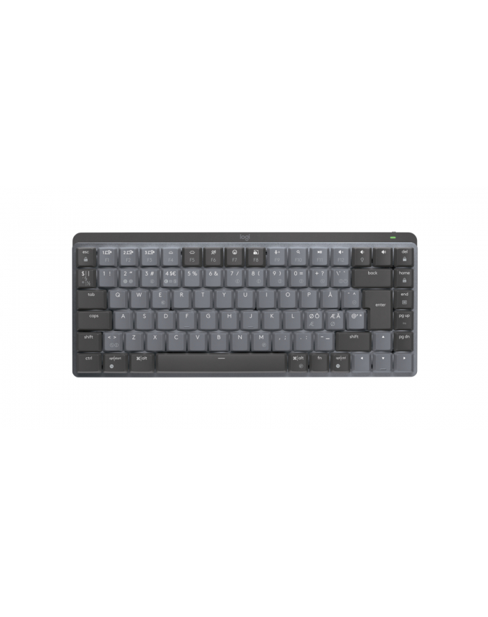 LOGITECH MX Mechanical Mini Minimalist Wireless Illuminated Keyboard - GRAPHITE - PN - 2.4GHZ/BT - N/A - NORDIC - LINEAR