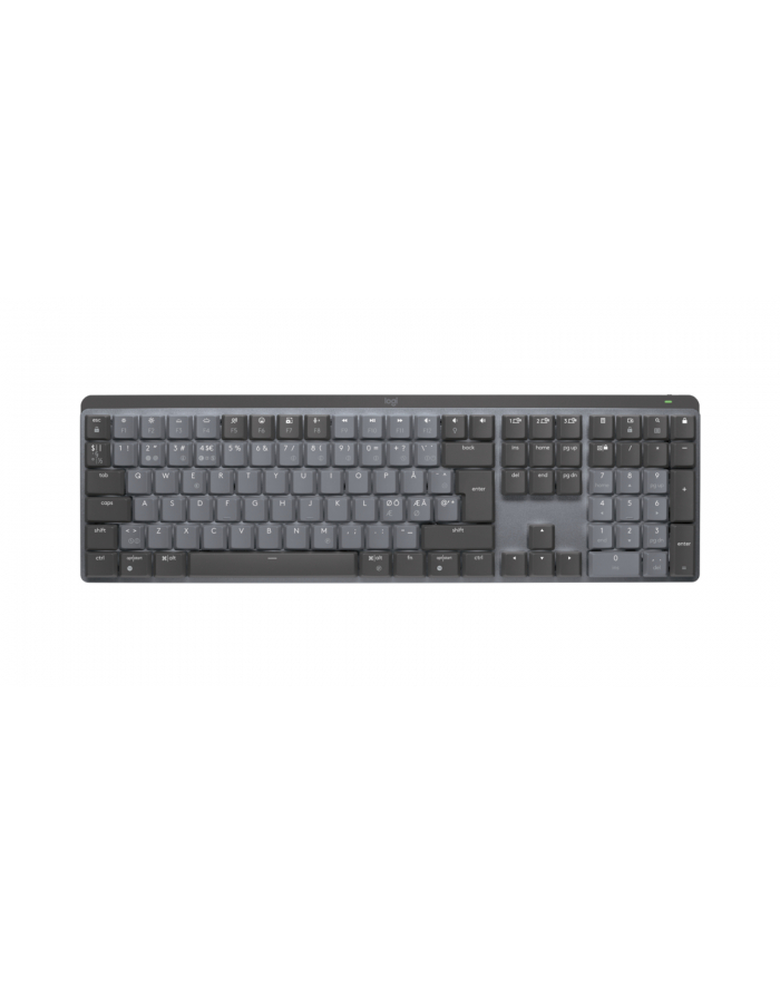 LOGITECH MX Mechanical Wireless Illuminated Performance Keyboard - GRAPHITE - PN - 2.4GHZ/BT - N/A - NORDIC - TACTILE
