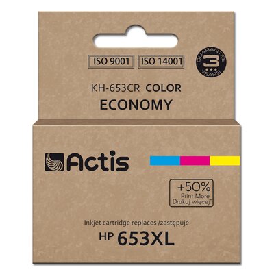 Actis Tusz KH-653CR (zamiennik HP 653XL 3YM74AE; Premium; 18ml; 300 stron; kolorowy) KH-653CR