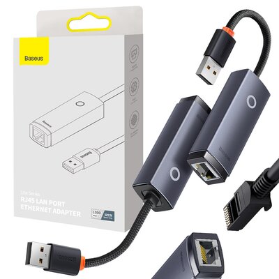 Baseus Adapter USB RJ-45 Lite Series WKQX000113