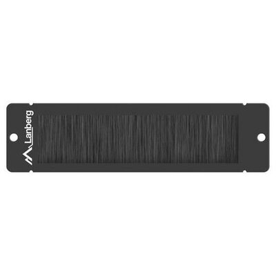 Lanberg Panel szczotkowy 10 cali AK-1104-B montowany w przepustach kablowych, czarny