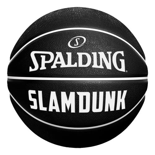 Spalding Piłka do koszykówki - Slam Dunk - Rozmiar 5 - Black - Outdoor - Rubber