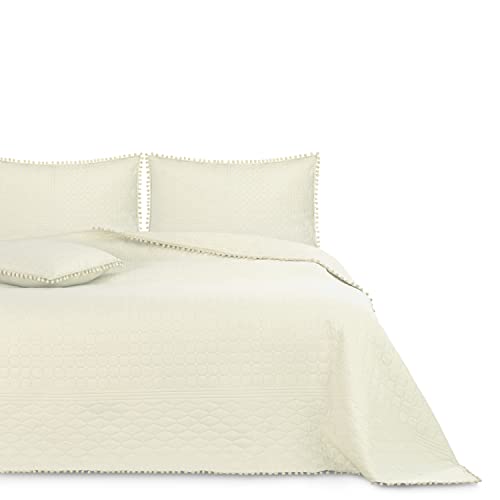AmeliaHome narzuta na łóżko MEADORE kremowa 260x280